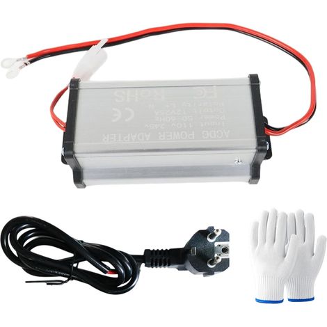 Transformateur 220v 12v, Adaptateur Convertisseur de Courant 230 V vers 12 V, Transformateur 220 Volts 12 Volts pour Chauffage Diesel Tout-en-Un 5 KW 8 KW pour Caravane, Garage ou Usage (1/5)