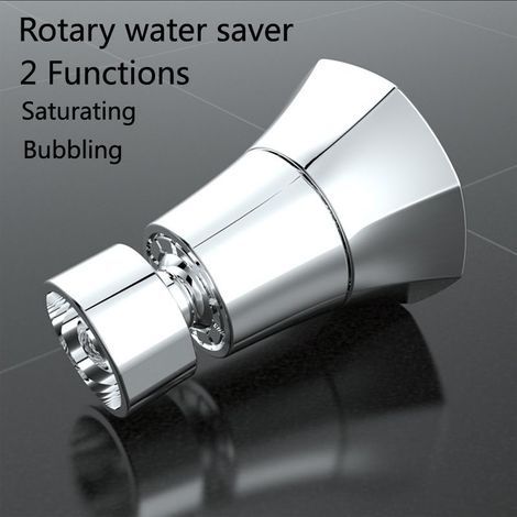 Aérateur amovible pour robinets de cuisine, douchette 2 fonctions Aérateur de robinet 2 débits avec régulateur, douche avec tête pivotante à 360 degrés avec 2 types de jet (1/5)