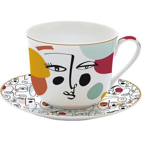 Scatola con Tazza da Colazione 40 cl - Modernismo - Easy Life