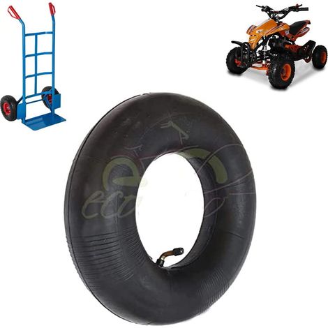 CAMERA D'ARIA 3.50-4 VF TR87 Valvola Metallica in ferro per ruota Carrello Carrelino Portapacchi Carrozzella Mini Quad Gomma Pneumatico Copertone Ecovelo (1/4)