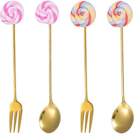 Ensemble de 4/5/6/7 cuillères à café en acier inoxydable, idéal pour Noël. Cuillères à long manche pour mélanger le thé, la crème glacée et les desserts. Vaisselle pour boissons.