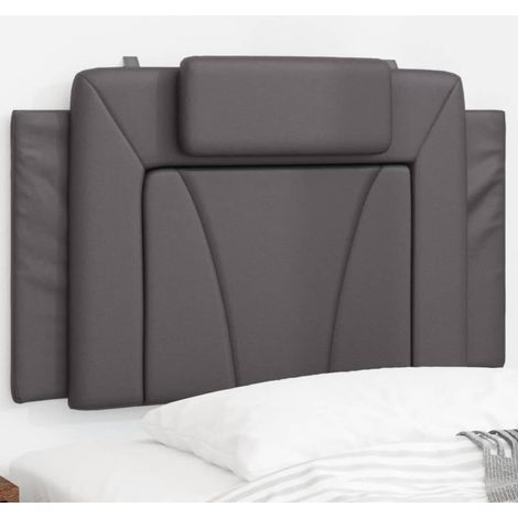 Cabecero de cama acolchado Viana cuero sintético gris 80 cm vidaXL (1/5)