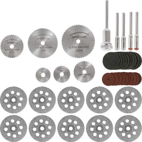ZOLGINAH 61pcs Mini Discos de Corte de Diamante Mini Disco de Corte de Resina para Madera Piedra Metal (1/5)