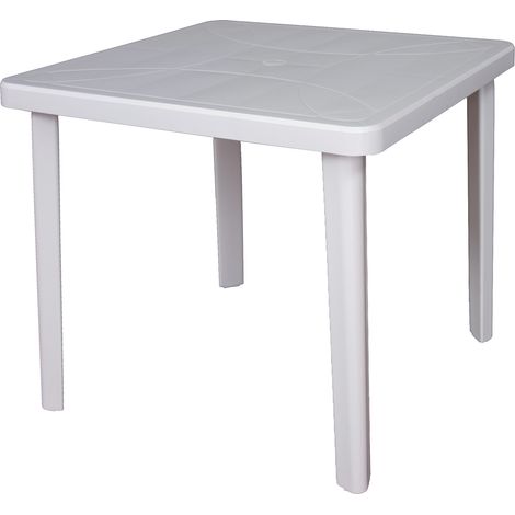TAVOLO NETTUNO cm. 80x80x72 h col. Bianco