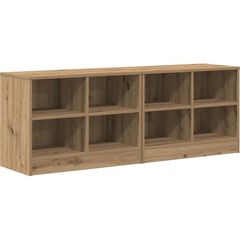 Bed Cabinet 2 pcs Artisan Oak 66 x 33 x 48 cm Engineered Wood vidaXL
