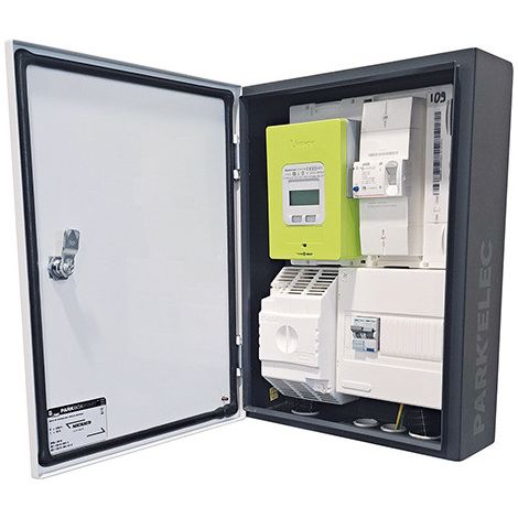 Michaud – Armoire de comptage IRVE PARKBOX START monophasée – Protection IP55 / IK10 – Panneau LINKY – Coupe-circuit intégré – GE020