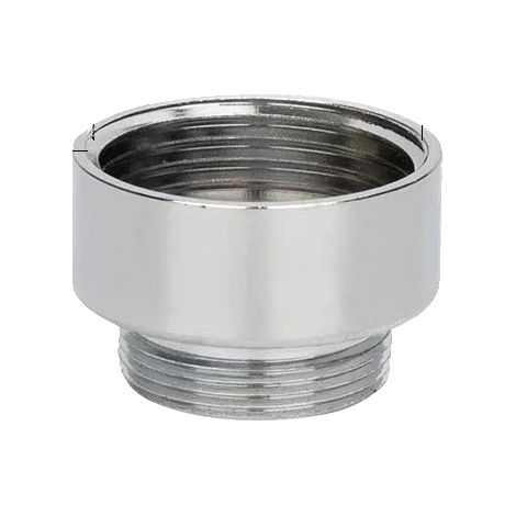 Adaptador para grifo, fabricado en latón, compatible con roscas de 16 a 32 mm, en 6 puntos. (1/2)