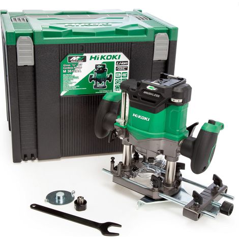 Hikoki M3612DAJ2Z 36V Brushless 50mm Variable Speed Plunge Router Naked In Case (1/4)