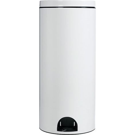 Cubo de basura con pedal de 30 L blanco - élora - Rossignol