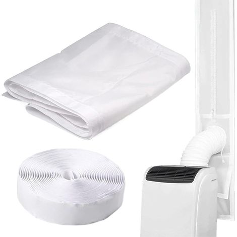 Kit fenêtre climatiseur portable Joint Ajustable De Porte Coulissante  Ensemble de Joint d'Étanchéité Maison Cuisine Buanderie Chambre Camping-Car Sol (1/5)