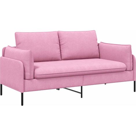 Sofá de 2 Plazas Rosa 188 x 81 x 89 cm Tela vidaXL (1/5)
