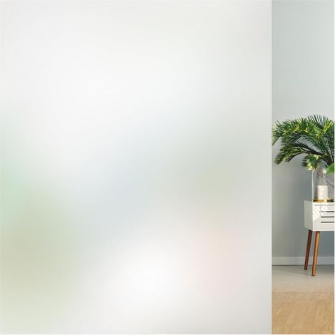 Film de protection solaire mat pour fenêtres, sans colle, adhérence statique, protection anti-UV, idéal pour la maison, le bureau et la salle de bain, 45 x 200 cm - Convient aux locataires (1/5)