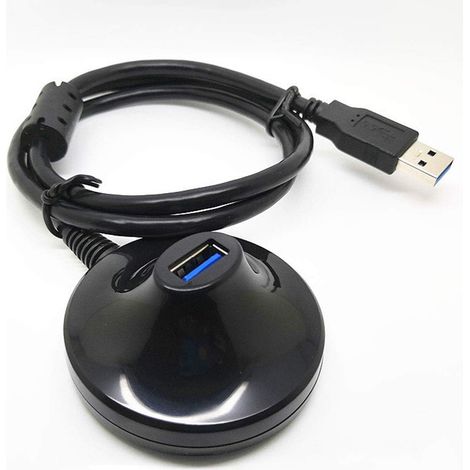 Câble d'extension USB 3.0 WiFi haute vitesse avec station d'accueil - support de câble d'extension vertical pour bureau, station d'accueil USB 3.0, adaptateur WiFi USB, adaptateur réseau sans fil, ant