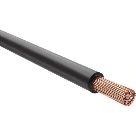HELU KABEL H07Z-K 90°C 1X35mm² BK (schwarz) Einzelader halogenfrei schwarz AD 12,1mm Nennspannung Uo/U 450V/750V - 1 Meter
