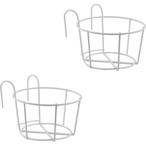 Runde Hängeblumentöpfe für Balkon und Garten – Dekorative Blumentopfhalter (1/5)