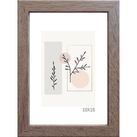 Cornice portafoto base in MDF 10x15 cm Sonoma Truffle 1 pz. (1/5)