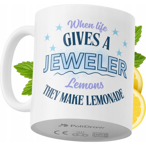 Mug humoristique pour bijoutier, avec un texte amusant et un design graphique original. Idéal pour les anniversaires, les fêtes et les occasions spéciales. Mug premium pour la maison, le bureau et le  (1/5)