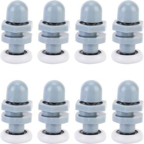 Roulette Porte Coulissante Douche, Rouleau de Porte de Douche, Coureurs de Porte Douche Coulissant Piste Roulement Salle Bains pour Pièces de Fixation De Pièces De Rechange(20mm) (1/5)