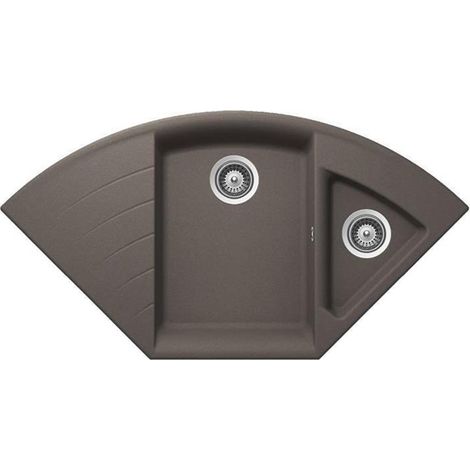 Schock Einbauspüle Cristadur Lotus C-150 A Silverstone SIL Exzenterbedienung (1/3)