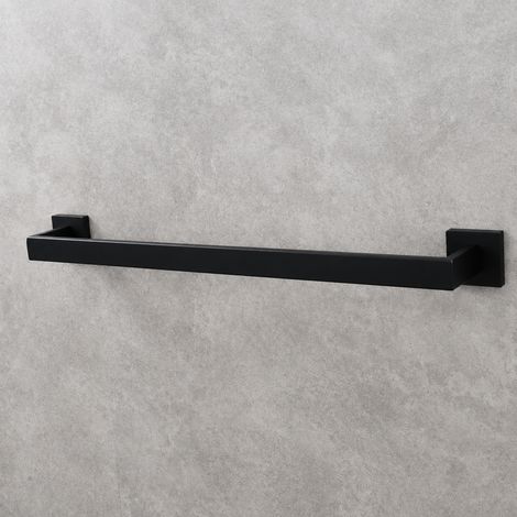 Porte-serviettes mural salle de bain acier inoxydable 304 noir barre simple 62 × 13,5 × 6 cm 877 g – Livraison gratuite (1/5)
