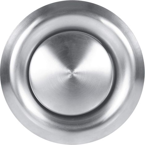 Évent en Acier Inoxydable 3 Tailles Plafond Mural réglable Maison évent en Acier Inoxydable Couvercle de Conduit de Ventilation Rond Nouveau(125mm) (1/5)