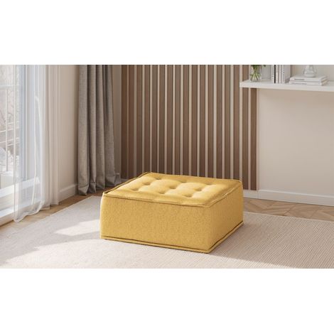 Polsterhocker Modul SANDE Stoff Raven Honiggelb (1/5)