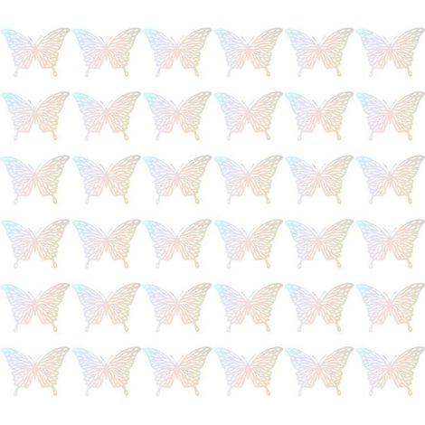 36 autocollants papillons 3D (1/3)