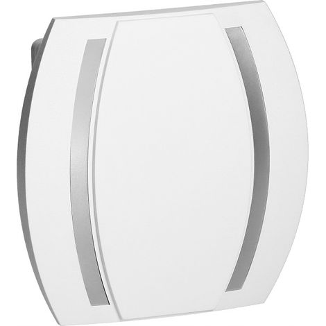 Sonnette caméléon 230 V, boîtier blanc et argenté (1/5)