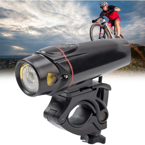 Kit lumière vélo 350 lumens rechargeable USB, phare avant et feu arrière vélo cyclisme, léger et durable pour VTT (1/5)