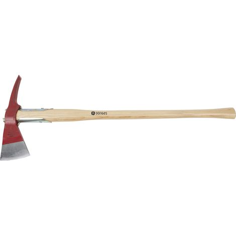 hache de pompier avec manche en bois DIN 14900-FA