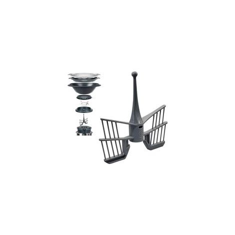 1 Pièces Remplacement du Fouet Papillon, Fouet Papillon de Rechange, Mélangeurs de Remplacement Pièces de Rechange, Compatible TM5/TM31/TM6 Fouet pour Robot de Cuisine (Gris) (1/5)
