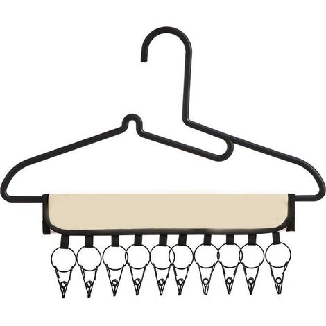 Casquette Organisateur Crochet Économiseur d'Espace Style Français Noir Biseauté Porte-Casquette Multiple à Pinces pour Casquette Base-Ball et Casquette Bec-de-Canard (1/5)