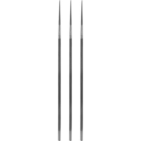 Affûteur de Limes de Tronçonneuse 3 Pièces 3/16 4,8 Mm, Acier à Roulement, Haute dureté, Forte Résistance à l'usure, Lisse, Aspect Simple pour Le Travail du Bois (1/5)