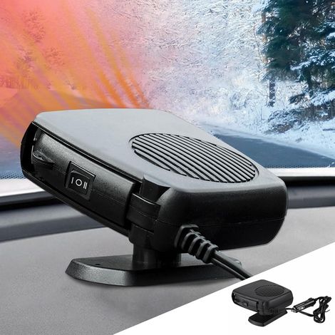 Tragbarer 120-W-Heizlüfter fürs Auto mit um 360 ° drehbarer Halterung, Luftreinigungsfunktion zum schnellen Aufheizen und Auftauen der Windschutzscheibe (1/5)