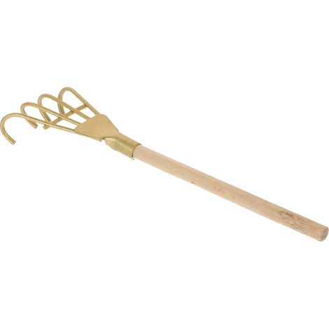 Mini râteau à sable pour le jardinage, en bois et fer. (1/5)
