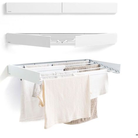 Klappbarer, ausziehbarer, einziehbarer Wand-Wäscheständer Dryva 100 InnovaGoods