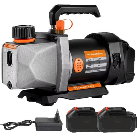 Pompe à vide, 7 CFM de déplacement d'air, source d'alimentation électrique, Avec batterie 2X (1/2)