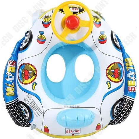 Bateau-fauteuil de bain gonflable Td® 6065cc avec volant et klaxon, design unique adapté aux enfants, Slowmoose Pool (1/2)