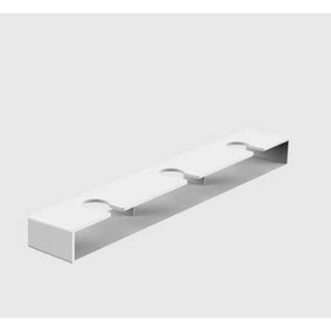 Étagère, porte-gobelet, nouveau modèle - Blanc, lot de 1, non perforé (1/4)
