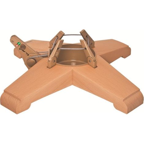 KRINNER® Weihnachtsbaum Christbaumständer Vario Tölz Massivholz Buche Design 47cm (1/5)