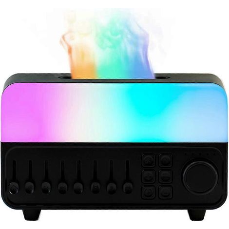 Weißrauschgenerator, Aromadiffusor, Luftbefeuchter, 7-farbige Flammenlampe, Bluetooth-Lautsprecher zum Schlafen zu Hause oder im Büro. (1/5)