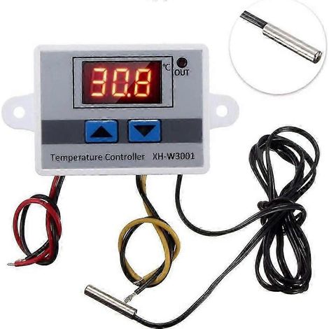 XH-W3001 Digitaler Temperaturregler mit Mikrocomputer, Thermostatschalter und Thermometer, neuer Thermoregler 12/24/220V-JXLGV (1/5)