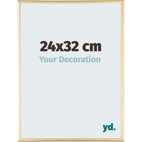 yd. - Cadre photo 24x32 - Or - Aluminium - Kent