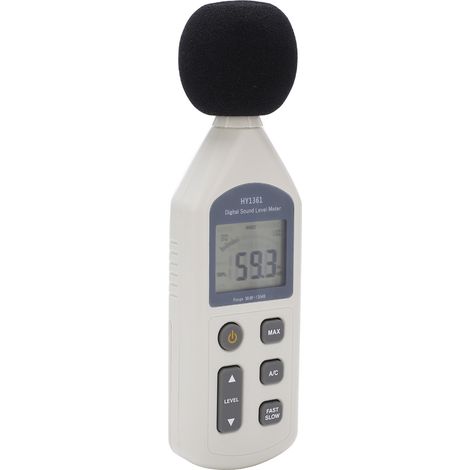 Sonomètre numérique portable HY-1361 avec écran LCD et port USB, enregistreur de bruit (30-130 dBA / 35-130 dBC). (1/5)