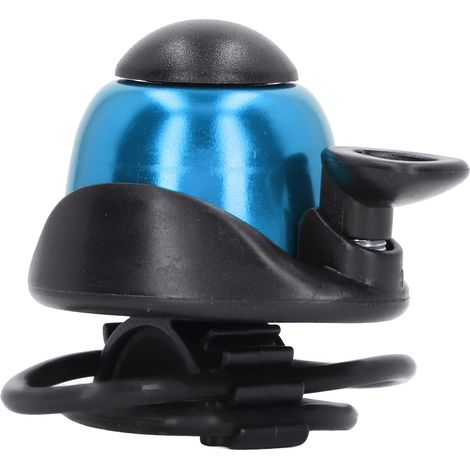 Klaxon de vélo en alliage d'aluminium, sonnette à élastique pour scooter et VTT, remplacement de cloche bleue (1/5)