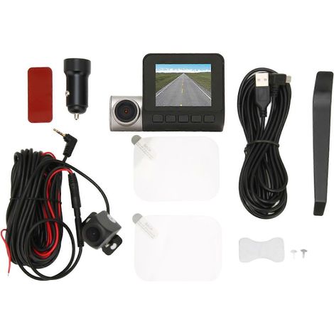 2K-WLAN-Autokamera mit 2,0-Zoll-IPS-Bildschirm, WDR-Nachtsicht, 170°-Weitwinkel, Loop-Aufnahme, G-Sensor und Dashcam-DVR (1/5)