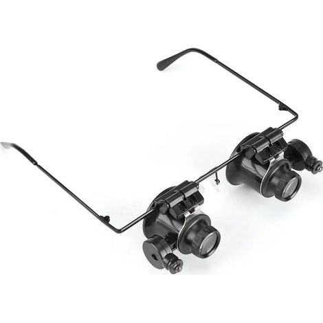 Lupa ocular, lupa profesional con luz LED para reparación de relojes, lupa de 20 aumentos, herramienta de joyero, lente de aumento (1/5)