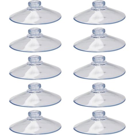 Ventouses en plastique transparentes de type champignon sans crochets pour la maison, carrelage, verre, miroirs (lot de 20 pièces, 20 mm)