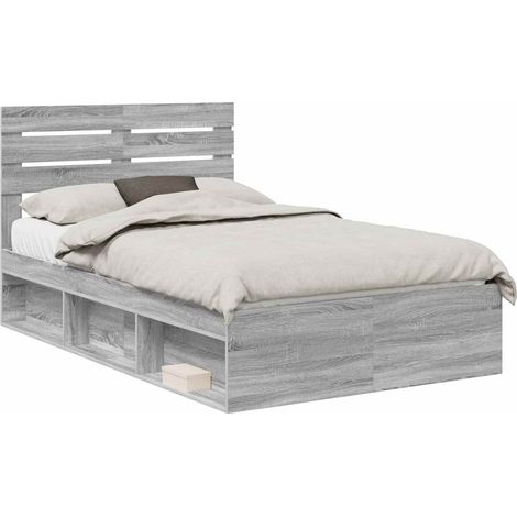 Maison Exclusive - Estructura de cama con cabecera Gris Sonoma 13