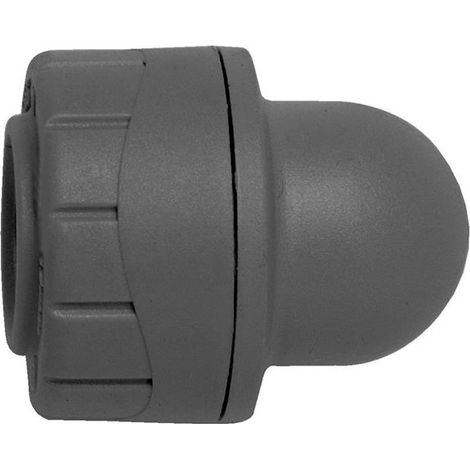 Polypipe PolyPlumb PB1928 28mm Socket Blank End Stop Cap - Grey Single
